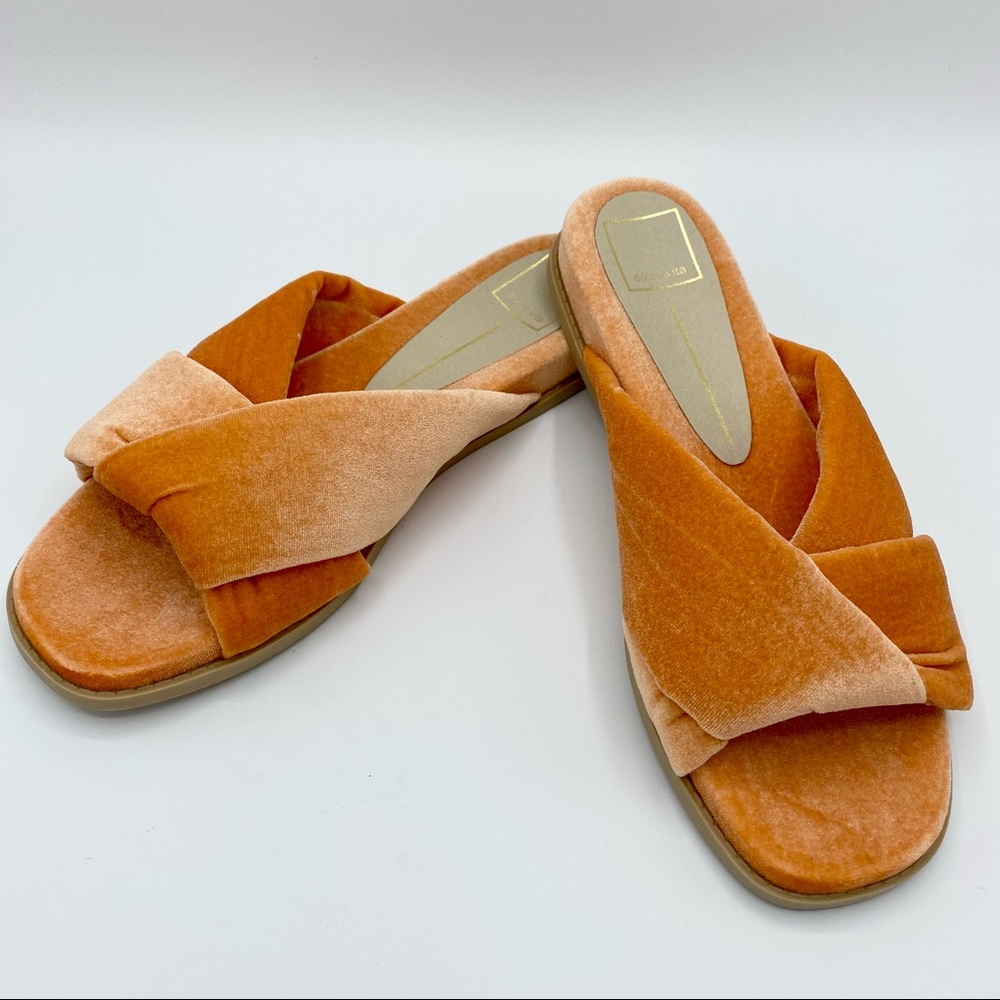 Dolce Vita Golda Knotted Blush Velvet Slipper - Picture 15 of 15